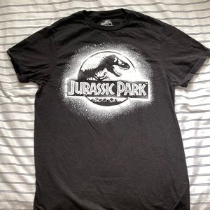 Jurassic park black and white tshirt
